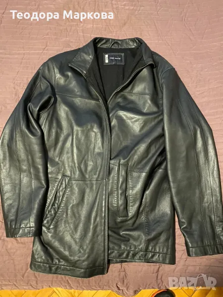 мъжко кожено яке от агнешка кожа -естествена кожа, снимка 1