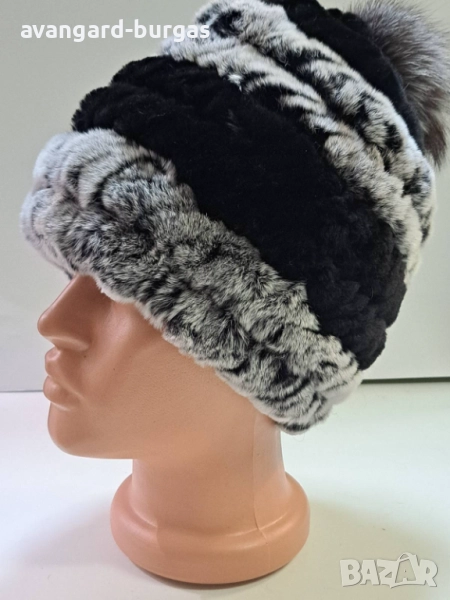 Дамска шапка, лукс Чинчила -230, снимка 1