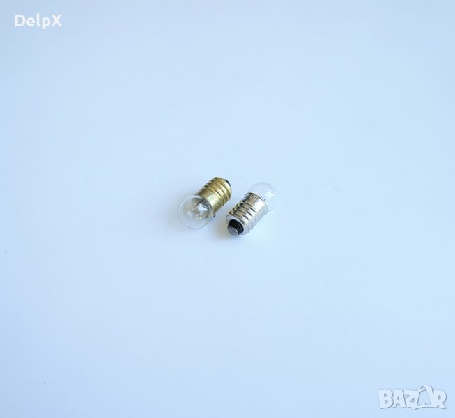 Лампа халогенна малка с цокъл E10 12V 0,1A 1,2W, снимка 1