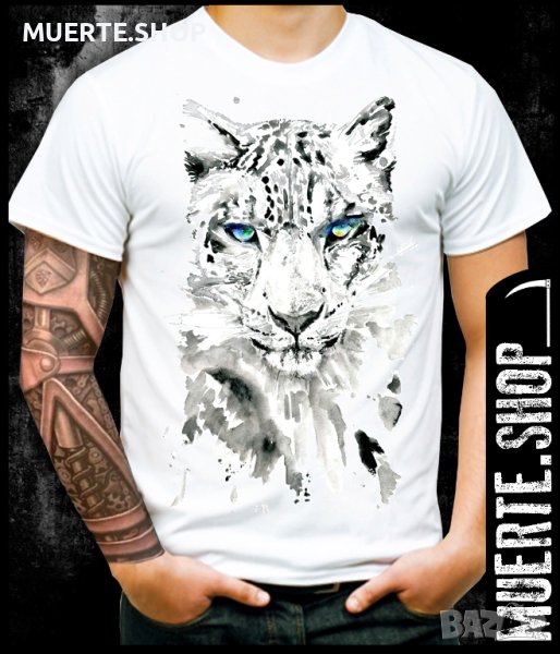 Тениска с щампа SNOW LEOPARD, снимка 1