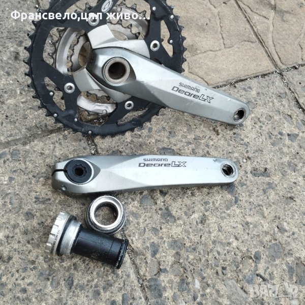 Курбел за велосипед колело с движение куха ос Shimano deore lx , снимка 1