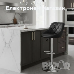 Бар стол с регулируема височина и въртяща функция – комфорт и стил за дома и заведения, снимка 1