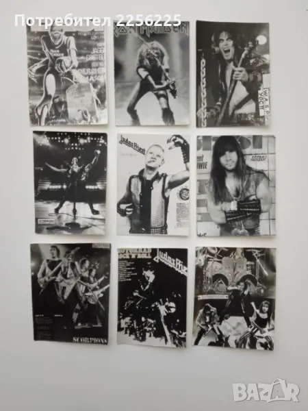 ЛОТ стари картички на метъл групи (лот 19), снимка 1