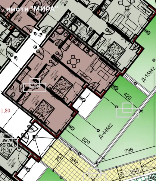 ТРИСТАЕН АПАРТАМЕНТ С ДВОР №6 В ПАНОРАМА ПАРК 1 – КВ. ВОЕВОДСКИ, ХАСКОВО, снимка 1