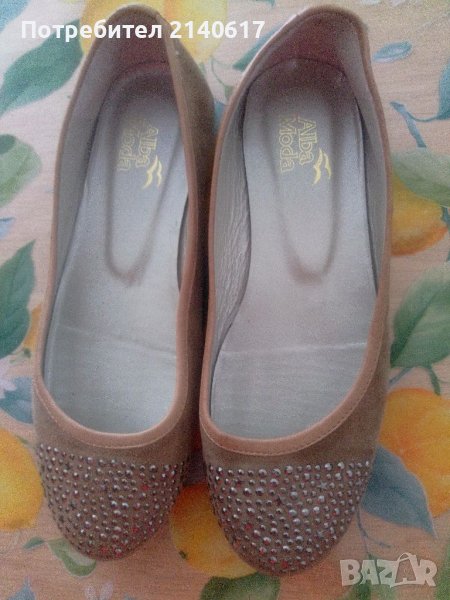 Нови пантофки ALBA MODA N:38/39,100% велур, снимка 1