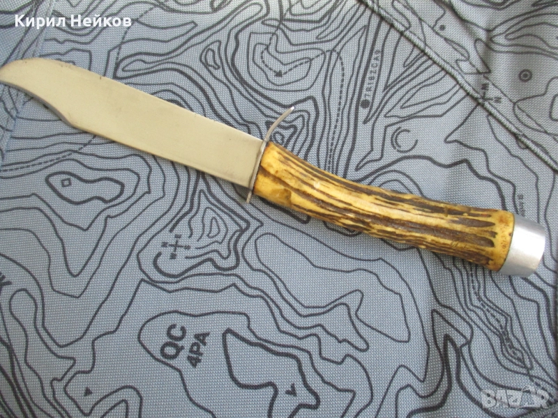 Ловджийски нож с дръжка от рог, снимка 1