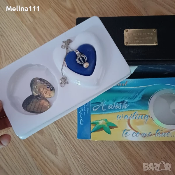 колие с  естественна перла за късмет и изобилие, снимка 1