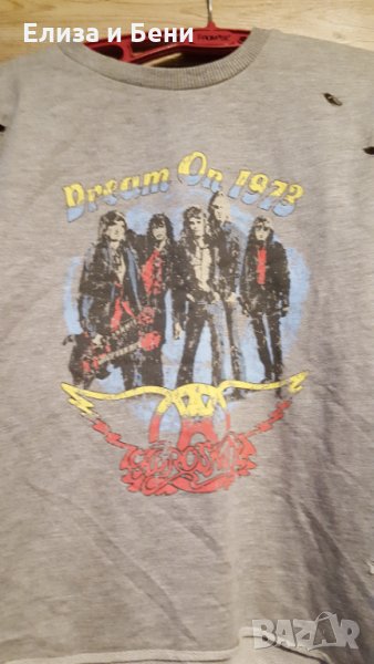 Aetrosmith  винтидж ефект щампа оригинална лицензна блуза дълъг ръкав.пуловер, снимка 1