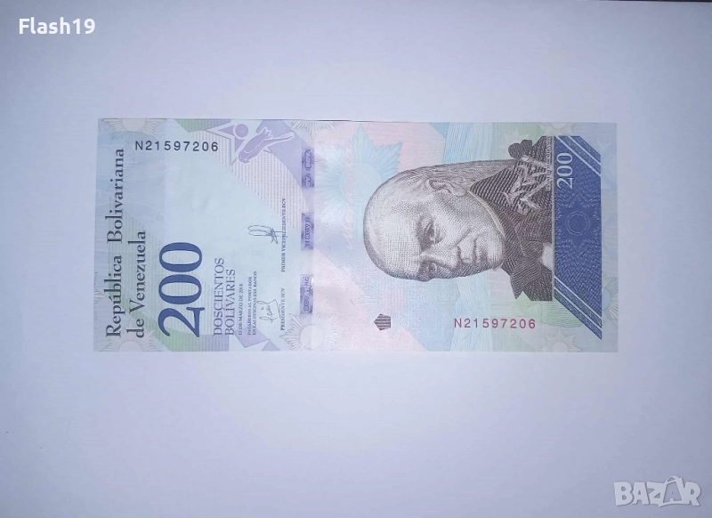 Венецуела 200 боливара 2018 UNC, снимка 1