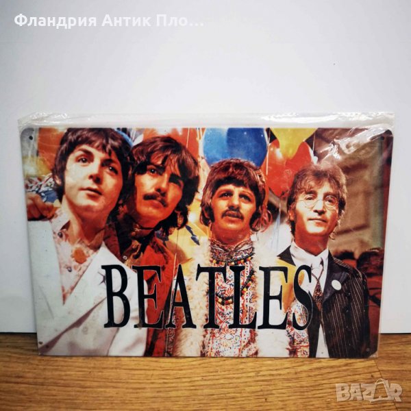 Метален плакат Beatles, снимка 1