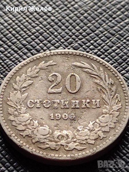 МОНЕТА 20 стотинки 1906г. КНЯЖЕСТВО БЪЛГАРИЯ СТАРА РЯДКА НАД СТОГОДИШНА ЗА КОЛЕКЦИЯ 36256, снимка 1