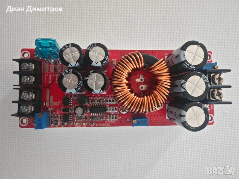 DC/DC повишаваш трансформатор 8 A 1200 W, снимка 1