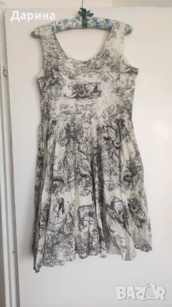 Лятна къса рокля от естествена материя, снимка 1