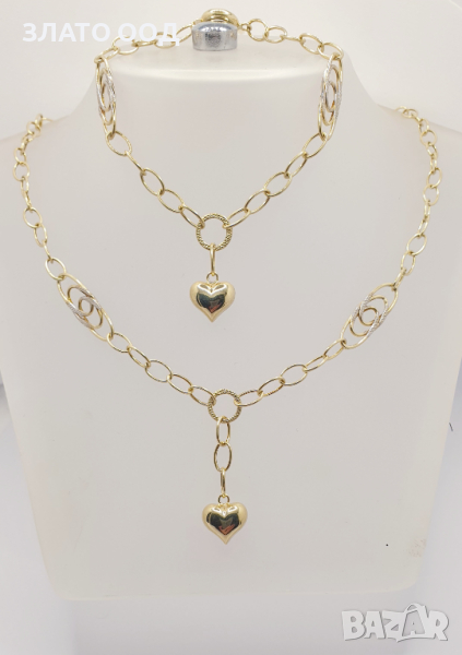 Златни колиета и гривни- комплекти- 14 К, снимка 1