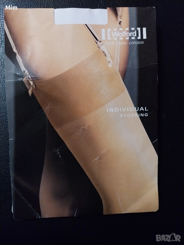  Резервирани 15 den Дамски чорапи ликра с дантела , снимка 1