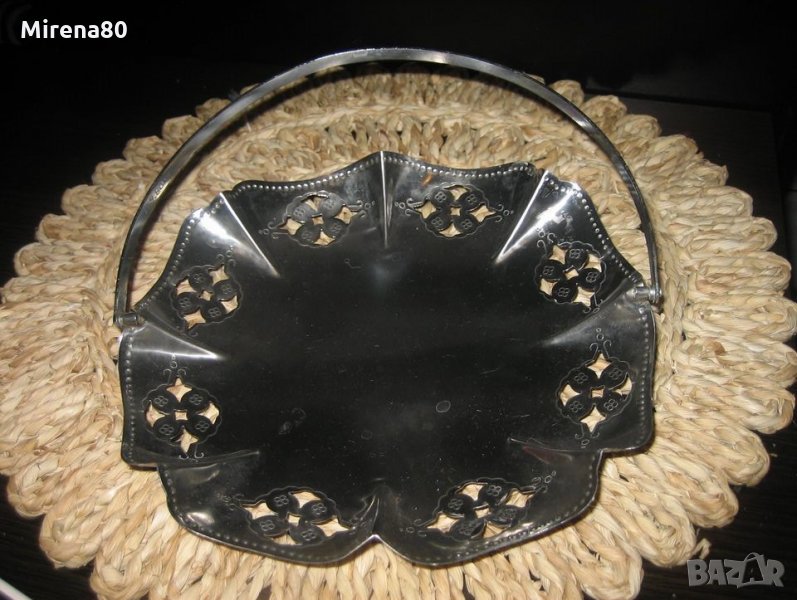 Ретро метална фруктиера / бонбониера, снимка 1