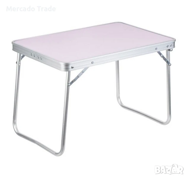 Алуминиева сгъваема маса Mercado Trade, За къмпинг, плаж, Сив, снимка 1
