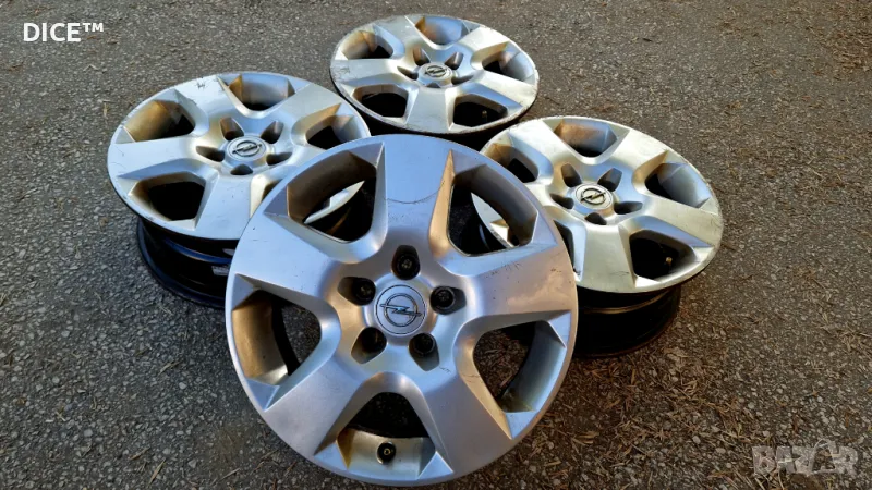 Опел 16 5х110 железни джанти с тасове Opel Astra Vectra Zafira. 5x110, снимка 1