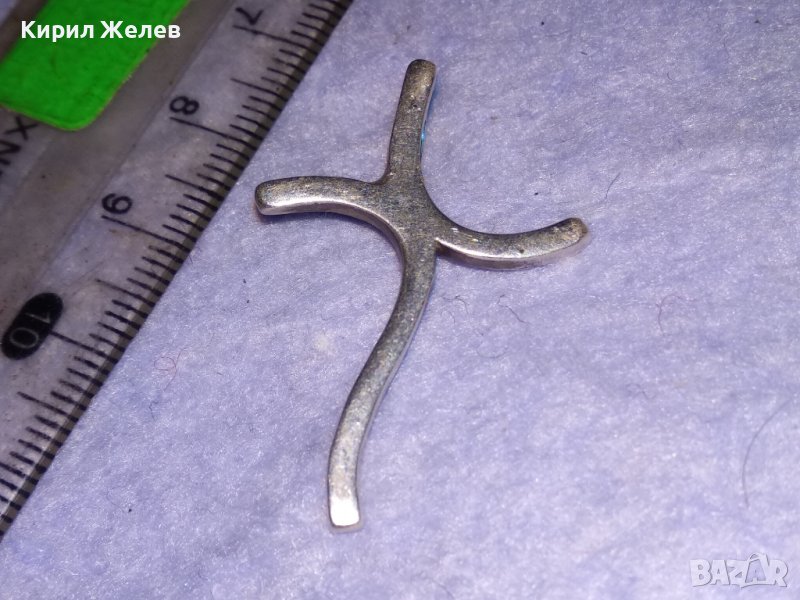 КРАСИВО СТИЛНО СРЕБЪРНО АРТ КРЪСТЧЕ ИЗРАБОТЕНО от СРЕБРО 925 ПРОБА 38593, снимка 1