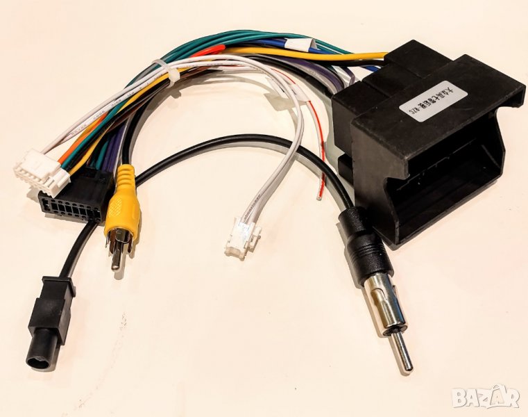 VW букса, ISO адаптерен кабел, Volkswagen, кабел за мултимедия, преходник аудио плеър, радио за кола, снимка 1