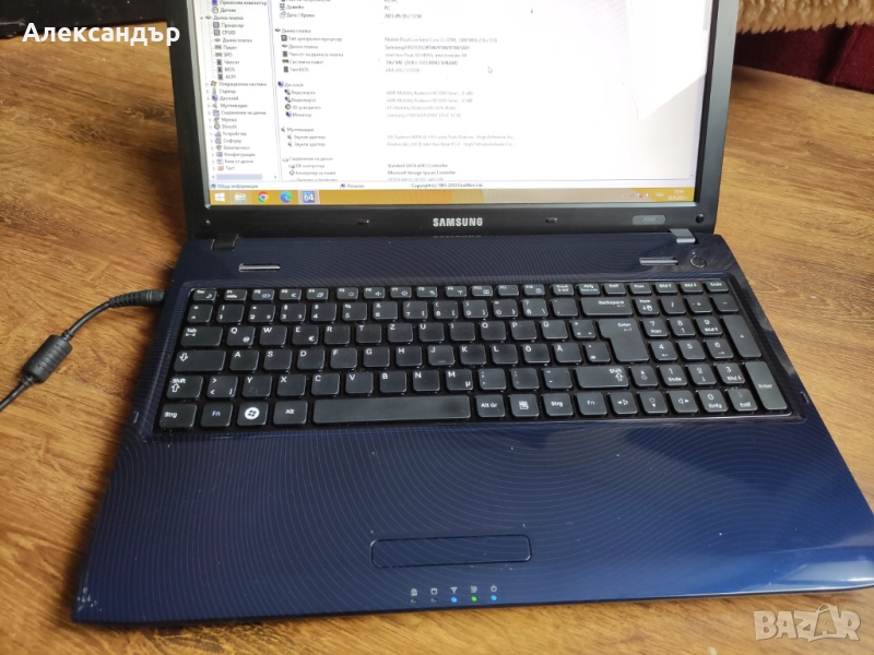 15.6" лаптоп Samsung R580, i3-370M, ATI HD5470 1GB цял или на части, снимка 1