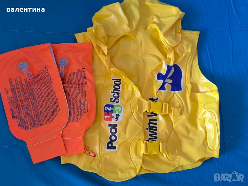 Детски панталони за плуване и Надуваема Жилетка 3-6 години Море Басейн Intex, снимка 1