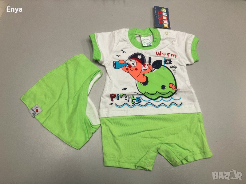 Бебешки гащеризони с бандана - НОВИ !, снимка 1