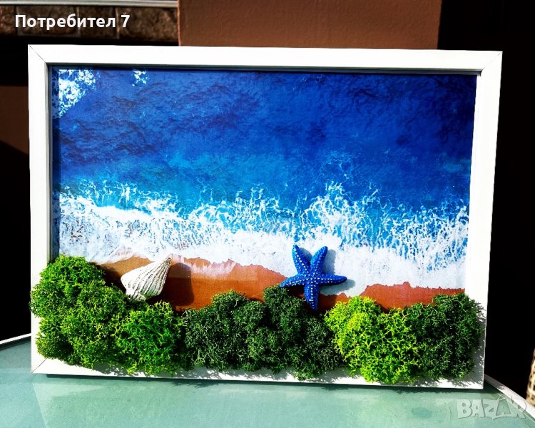 Картина със скандинавски мъх море, снимка 1