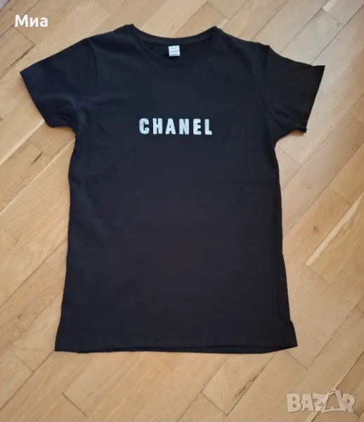 Дамска черна тениска., снимка 1