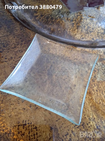 декоративна стъклена чинийка от португалия, снимка 1