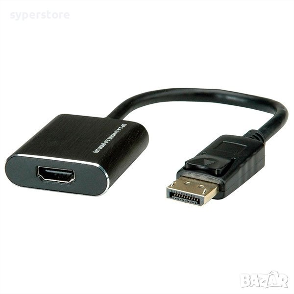 Адаптер  DP M - HDMI F, active, 4K, v1.4,12.03.3164 SS301275 Мъжко-Мъжко, снимка 1