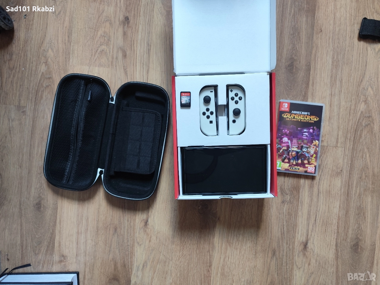 Nintendo switch OLED white + 2 игри , снимка 1