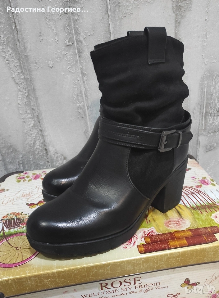 Дамски зимни боти с вата , снимка 1