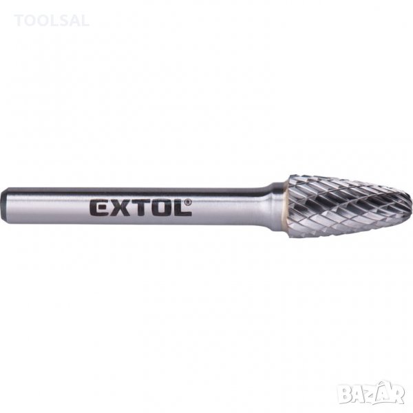 Шлайфгрифер борфреза карбидна дъговидна форма Ø10x20mm, опашка Ø6mm, средни насечки, снимка 1