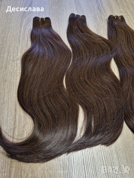 Естествена черна коса - много плътна , снимка 1