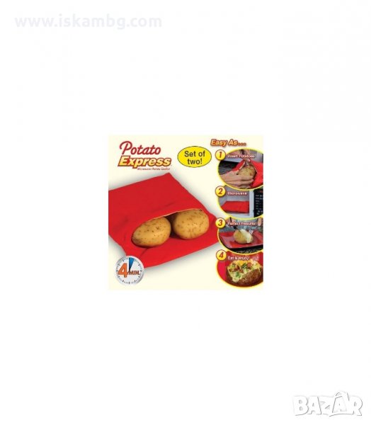 ТОРБА ЗА ПЕЧЕНЕ НА КАРТОФИ В МИКРОВЪЛНОВА ФУРНА - код 0726, снимка 1