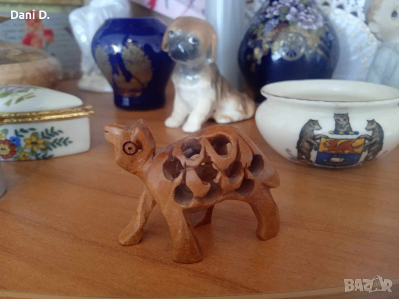 дървена статуетка на камила от Мароко, снимка 1