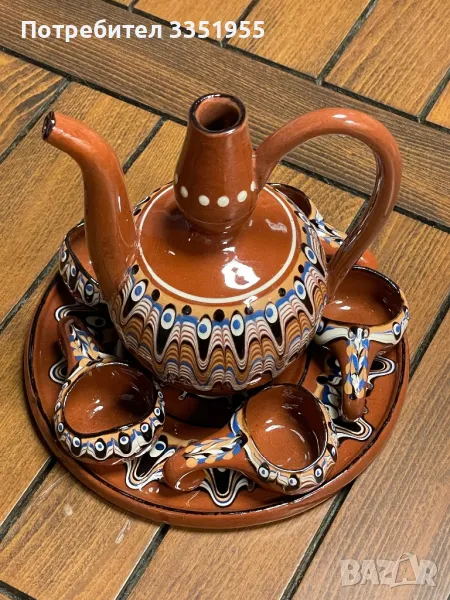 Сервиз за Ракия Троянска Керамика, снимка 1