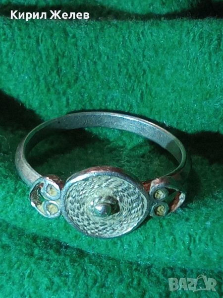 СТАРИНЕН МАЙСТОРСКА ИЗРАБОТКА СРЕБЪРЕН ПРЪСТЕН 19363, снимка 1