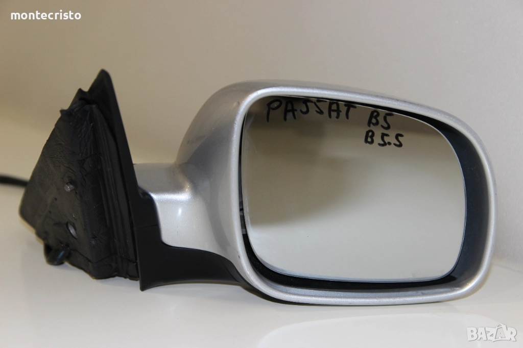 Дясно електрическо огледало VW Passat B5.5 B5 (1998-2002г) 5 пина / къс / 3B1857522C / светло сиво, снимка 1