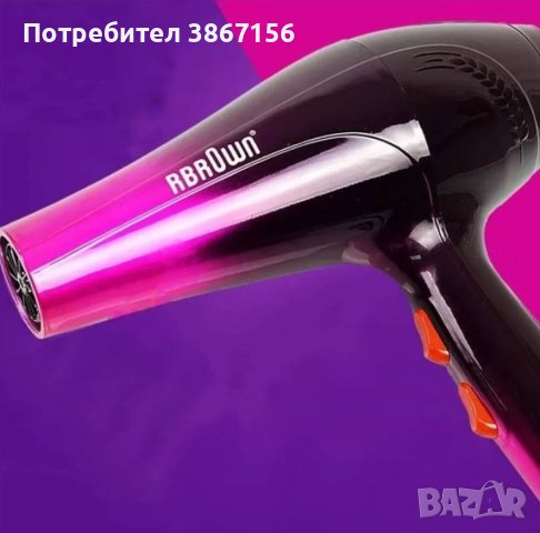 Сешоар - ПРОМОЦИЯ / Мощност: 5000W; Захранване: 220V 50-60Hz; 2 степени на регулиране на въздушна ст, снимка 2 - Фризьорски принадлежности - 42542093