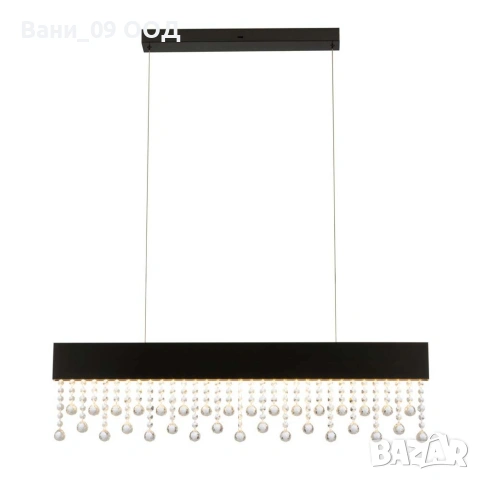 Луксозен полилей със стъклени кристали, снимка 2 - Полилеи - 53859331