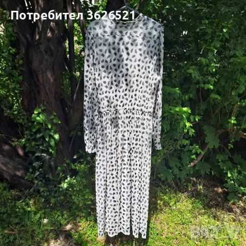 Дълга ефирна рокля Reserved, размер XL, снимка 3 - Рокли - 50339289