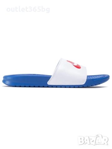 Nike - Чехли Benassi Jdi 343880 410 Бял №42.5 Оригинал Код 180, снимка 3 - Мъжки чехли - 52770593