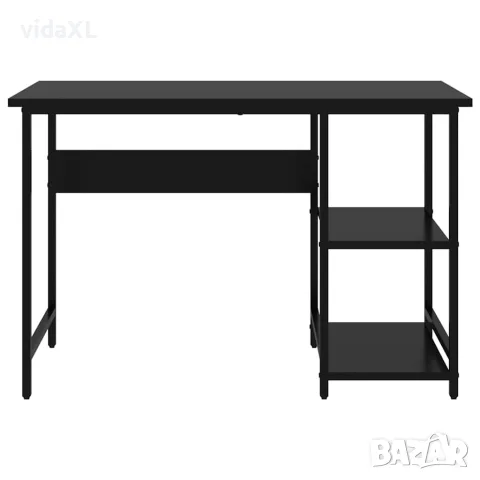 vidaXL Компютърно бюро, черно, 105x50x72 см, МДФ и метал, снимка 3 - Бюра - 56146295
