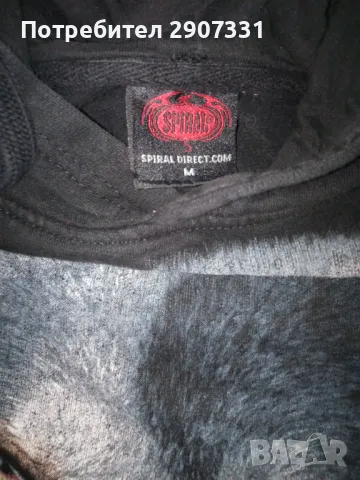 суичър с качулка (hoodie) със американски вълци. Spiral Direct, снимка 4 - Суичъри - 48242676