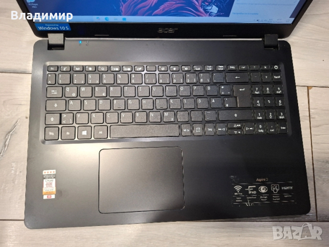 Acer Aspire A315-54-i3 10110u/8гб/256гб м.2, снимка 6 - Лаптопи за дома - 52452851