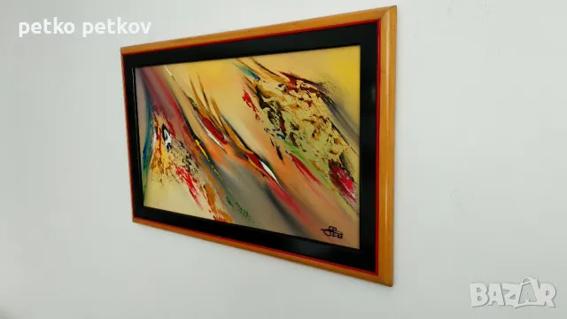 Абстрактна картина Fugl 2, снимка 2 - Картини - 49301893