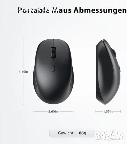 Безжична клавиатура и мишка за компютър, лаптоп и телефон, снимка 9 - Клавиатури и мишки - 53706061