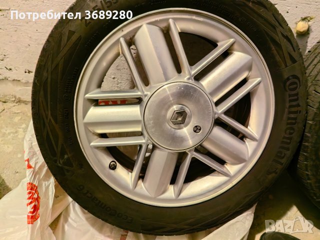 Продавам 4 бр.летни гуми Континентал с aлуминиеви джанти със сензори за налягане за Рено Лагуна 2 с , снимка 3 - Гуми и джанти - 40200807
